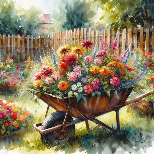 Deko bild garten - deko,