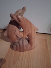 Holz Delphin 20 Cm Gross Und Wiegt 0,176Kg