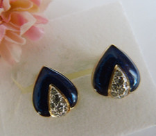 Pierre Lang schöne Ohrstecker Clips  ca. 1 cm gut erhalten vergoldet