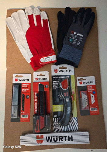Würth teiliges set - set, messer