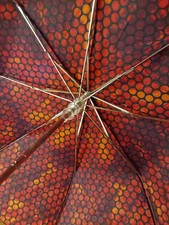 Knirps Damen Regenschirm Taschenschirm Duomatik rot-schwarz, 