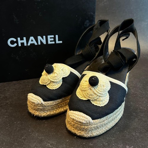 Chanel espadrille sandalen - chanel,
