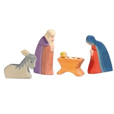 Ostheimer Heilige Familie 5 Teile  Holzfiguren Krippenfiguren 4040-5 Weihnachten