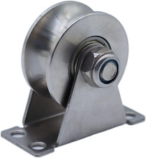 Umlenkrolle Für Seile, Edelstahl Rollenrad Seilrolle U-Nut-Rollenrad, Tragkraft 