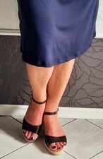 maypol: sexy Riemchen Sandalen Sandaletten Wedges Keil Gr. 38 - wie neu