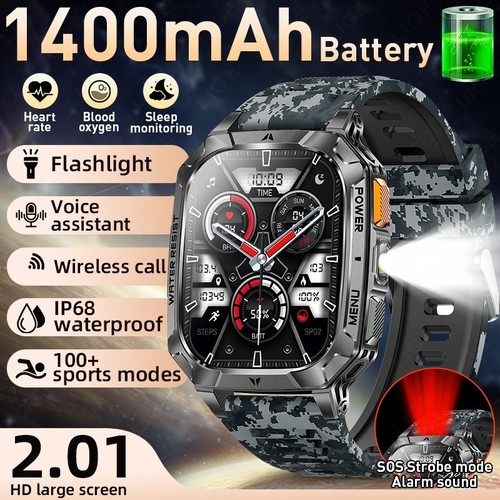 Smartwatch herren militär mit - herren,
