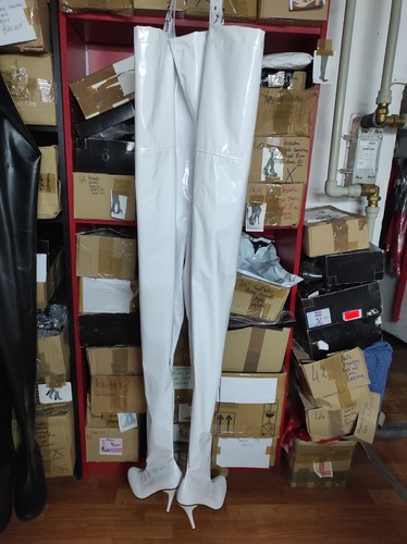 Stiefel hose reichte - bis, zu