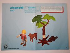 Playmobil Bauanleitung 5562 Biberbaum mit Naturforscher A6 ,4 Seiten