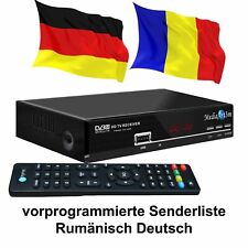 Rumänische TV Sat Receiver MEDIAART-3m FULL HD vorprogrammiert 19+16+1W HDTV USB