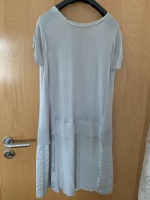 Dorothee Schumacher Seiden Leinen Kleid, Edelgrau,  Größe 4