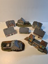 Set Altstadt - OWO - Pappe - 8 Gebäude mit Stadttor - H0 / TT - ca. 1:100