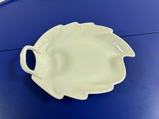 KPM Berlin Porzellan Geschirr  weiß 1. Wahl Schale Blatt Leaf - 23x19cm