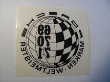 Aufkleber Porsche 911 T E ST S F- Modell R RS Innenscheibenaufkleber Weltmeister