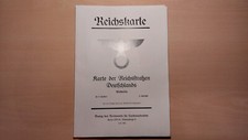 Reichskarte Karte der Reichsstrassen Deutschlands Westhälfte in 5 Farben 2Stck.