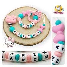Schnullerkette mit namen und - schnullerkette,
