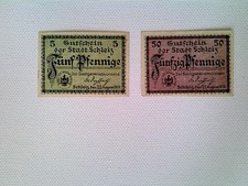 Banknoten, Notgeld, Stadt