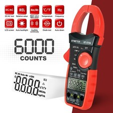 TRMS Zangenmultimeter Digital AC DC Zangenmessgerät Stromzange Volt 600mV -750V