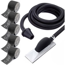 Schleifblock 70 x 198mm mit Absaugung und 4m Schlauch Adapter KLETT Schleifklotz