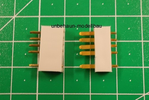 Flächen stecker polig - flächen, 5-polig