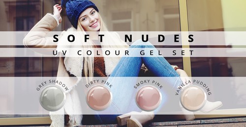 Farbgel set soft nudes x - uv,