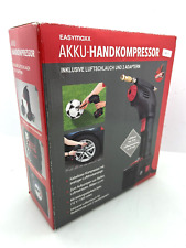 KOMPRESOR Auto Fahrrad Reifen Akku Handkompressor  12V EASYMAXX 1300 mAh NEU
