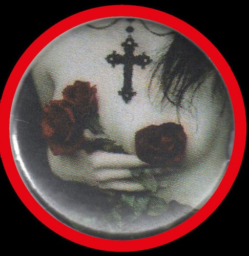 Gothic rosen button - gothic, rosen"button"