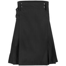 Highlander Kampf Kilt  Taktisch Herren Fracht Militär Ripstop Leicht Schwarz