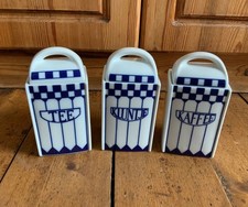 Alt Friesland Tettau 3 Vorratsdosen Kaffee, Tee, Zucker