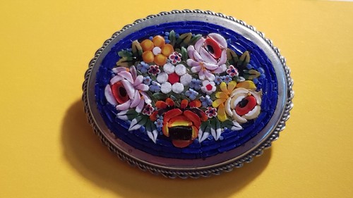 Brosche mikromosaik murano - brosche,
