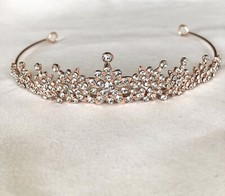 Tiara Diadem rosegold kristall