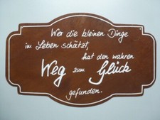 Metallschild Blechbild Deko Spruch