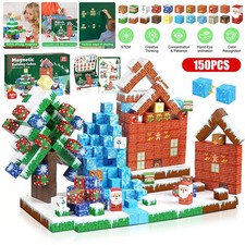 150X Magnetische Minecraft Bausteine Spielszene Block-Set Kinder Spielzeug Gift