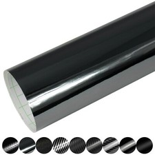 8,55€/m² Auto-Folie SCHWARZ 3D 4D 5D Carbon Folie GLANZ MATT Folie Blasenfrei