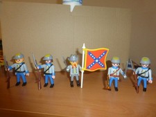 Playmobil 5x Südstaatler Soldat Western Figur