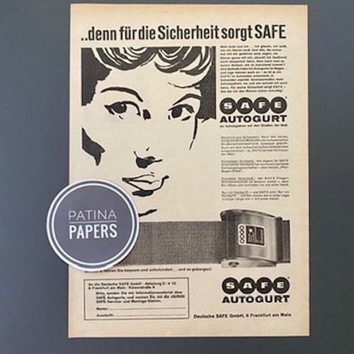 1962 safe autogurt schweden - autogurt,
