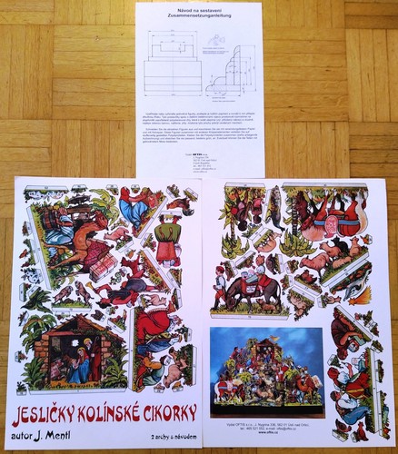 Weihnachtskrippe papier pappe - weihnachtskrippe,