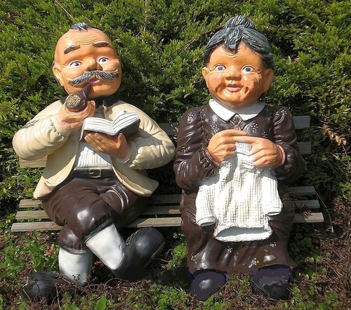 Dekofigur oma und opa auf - dekofigur,