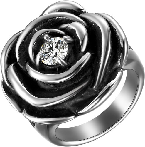 Damen ring edelstahl rose - damen-ring,