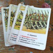 Quartett Hausser Spiele 598/14 Deutschland Wehr und Waffen, komplett 