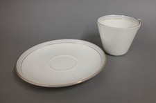 Kaffeetasse + UT Krautheim Selb Bavaria Germany  hellblauer Rand + Goldrand