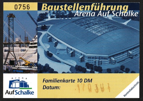 Ticket 2001 fc schalke - ticket, 04