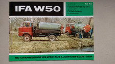 Werbe-Prospekt " IFA W 50-Fäkalien-u. Güllefahrzeug "Nutzfahrzeuge Ludwigsfelde