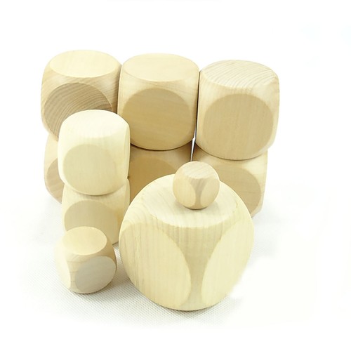 Holz würfel plain blank cube - plain,