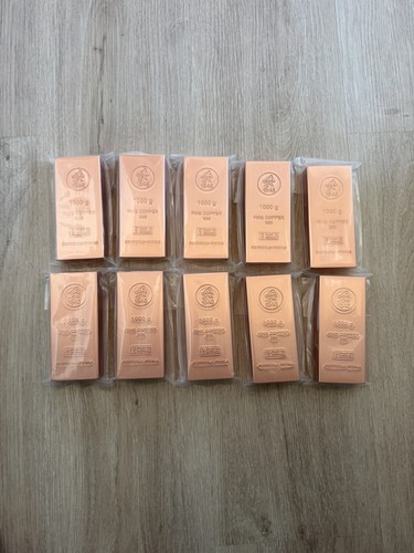 10x 1kg kupferbarren heimerle - 1kg,