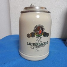 ?Original Lauterbacher Bier Krug Spezialitäten 0,5 l mit Zinndeckel Montierung