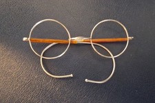 Antike nickelbrille mit - antike,