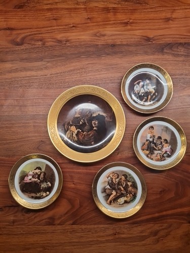 Sammelteller mit goldrand - goldrand, 5