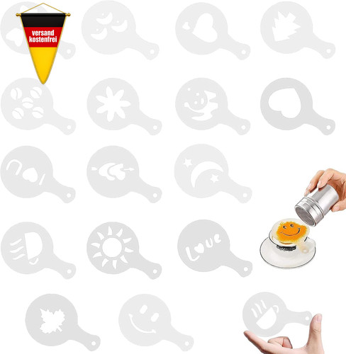 Kaffeeschablonen set für - set,