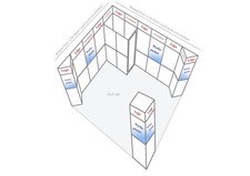 Modularer Alucon Messestand