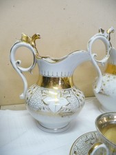 5190.     Altes Kaffeeservice Porzellan Kaffeeservice  vergoldet  11 tlg.